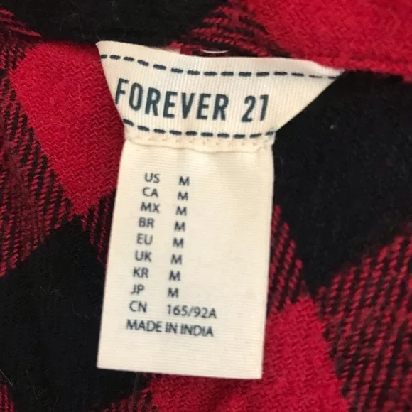 Forever 21 Red/Black Long Cárdigan - Picture 9 of 9